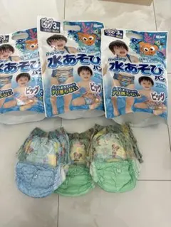 ムーニー 水あそびパンツ ビッグサイズ 9枚+mサイズ3枚のサムネイル