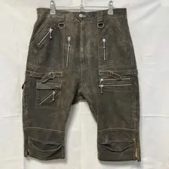 バックラッシュ カウレザー カーゴショーツ カーゴパンツ ハーフパンツ
