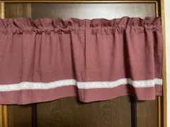 カントリーチェックのカフェカーテン レース カントリー雑貨