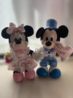 ミッキー ミニー ぬいぐるみ (電報)
