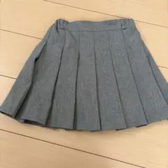 グローバルワーク　グレー プリーツスカート　130センチ