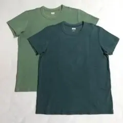ユニクロ U 綿半袖Tシャツ2枚 Ｌサイズ