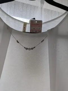 ホワイトシースルートップス M