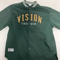 VISION STREET WEAR スタジャン　グリーン L.L.