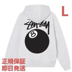 ❗️期間限定SALE❗️STUSSY 8 BALL ZIP HOOD グレーL