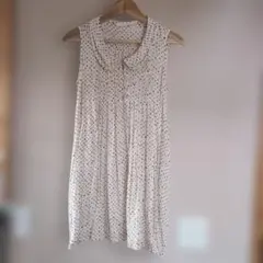 LOWRYSFARM ノースリーブワンピースくるみボタン