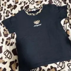 BABYDOLL★豹柄ハート×黒のTシャツ