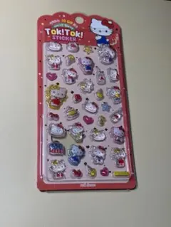 【新品未開封品】サンリオ TOK!TOK! 3D ステッカー シール キティ