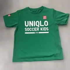 UNIQLO サッカーキッズ Tシャツ グリーン130センチ