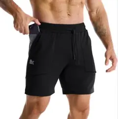 【新品】ハーフパンツ スポーツ 短パン 通気性◎ ジム・ランニング対応 Lサイズ