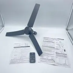 ◯DUCT RAIL FAN DC plus シーリングファン リモコン付 黒