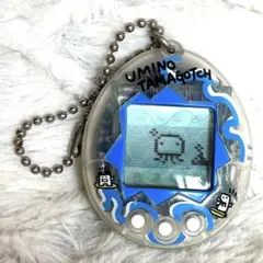 海で発見‼︎たまごっち 動作確認済み スケルトン カラー　ブルー レア1997年製