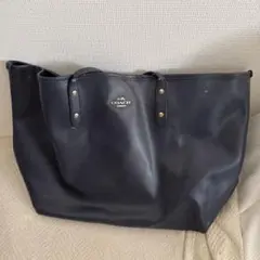 COACH 黒 レザー トートバッグ 大きめ