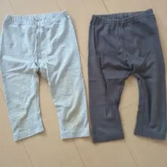 【期間限定出品】ユニクロ　ベビーレギンス　110　七分丈　2着セット