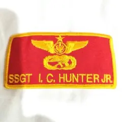 軍用パッチ SSGT I. C. HUNTER JR.