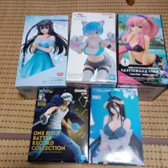 フィギュア まとめ売り 5点セット ワンピース リゼロ オーバーロード など