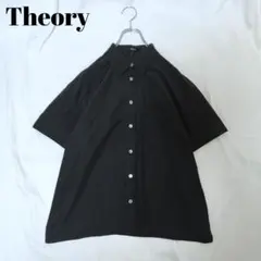 SCHOTT オープンカラーシャツ レーヨン コットン 半袖 無地 黒 XL