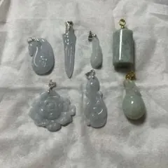 翡翠の手作りペンダントセット