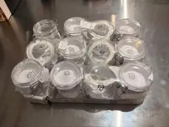 【新品】IKEA KORKEN ガラスキャニスター　12個セットのサムネイル