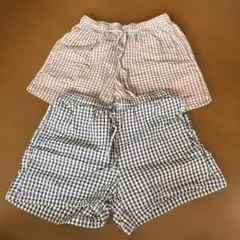 UNIQLO コットンリラコ　ギンガムチェック　M