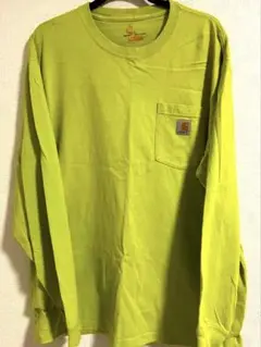 Carhartt ライムグリーン ロンT