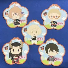 刀剣乱舞 9周年記念 アニメイト御伴散歩ステッカー 5枚セット