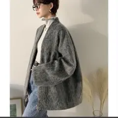 Classical Elf シャギーノーカラーコート（ミドル丈）