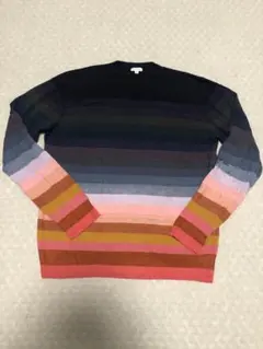 Paul Smith マルチカラー ストライプ ニット M