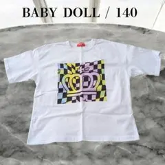BABYDOLL 大冠＆チェッカーフラッグ 半袖 Ｔシャツ 140㎝ 白 キッズのサムネイル