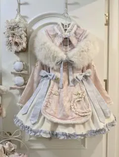 ゴスロリ ロリータ セットアップ 長袖ワンピース お嬢様ドレス 和装 ケープ付き