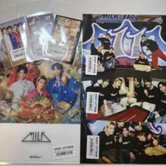 M!LK 爆裂愛してる／好きすぎて滅！クリアファイル フォト 集合トレカ セット