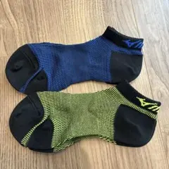 MIZUNO メンズ スポーツソックス 2足セット