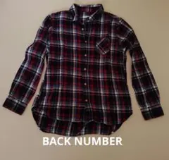 BACK NUMBER チェック柄シャツ