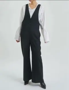 トゥモローランド　DES PRES 黒 サロペット ワイドパンツ サイズＦ 2026年最新】DES PRES レディース サロペット・オーバーオール
