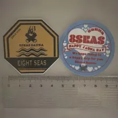 8SEAS SAUNA サウナステッカー 2枚セット