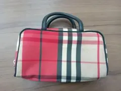 BURBERRY LONDON バーバリー　チェック柄ハンドバッグ コンパクト