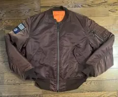 XLARGE × Alphaコラボ MA-1 ブラウン　サイズＭ