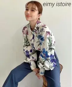 eimy istoire ブラウス elleme flower シャツ 花柄 Fのサムネイル