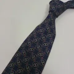 t*i様 GIVENCHY ジバンシー ネクタイ ネイビー 総柄