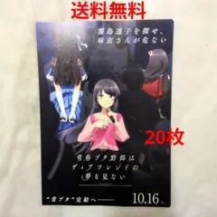 【匿名配送】劇場版 青春ブタ野郎はディアフレンドの夢を見ない フライヤー20枚のサムネイル