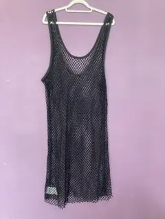 MAISON SPECIAL メッシュ キャミワンピース ブラック