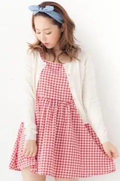 ギンガムチェック柄ワンピース／INGNI