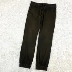 バックナンバー コットン ジョガーパンツ メンズ カーキ ストレッチ有り