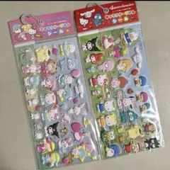 【新品正規品】サンリオ　キャラクターずかんシール2種類まとめ売り