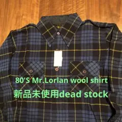 新品未使用80'S Mr.Lorlan wool shirt M