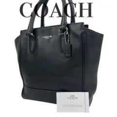 ✨極美品　COACH コーチ　ハンドバッグ　ブラック　オールレザー　手提げ　黒