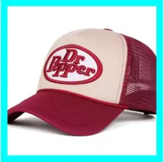 【即日発送】Dr Pepper＊ドクターペッパー＊ メッシュキャップ＊赤＊帽子