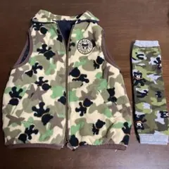 ダブルビー　110cm ベスト　レッグウオーマ　セット　秋冬