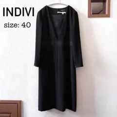 新品同様・美品■日本製■INDIVI フォーマルワンピ■クリーニング済・裏地つき