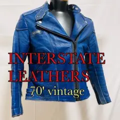 インターステイト INTERSTATE ライダース size 36 ビンテージ インターステイト INTERSTATE ライダース size 36 ビンテージ